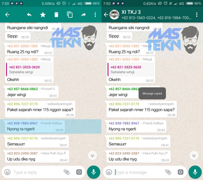 Cara Copy Paste Wa Orang Lain