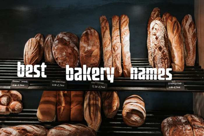 Bakery logo logos ideas designmantic taglines tempting playing word game