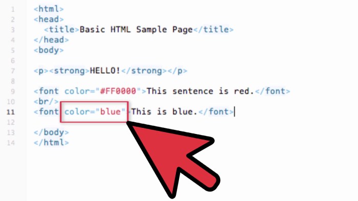 Cara Mengubah Warna Tulisan Di Html