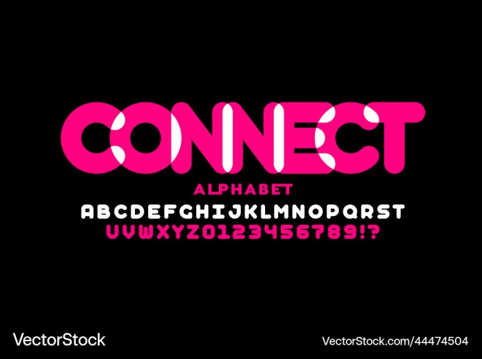 Connected fonts urbanfonts font