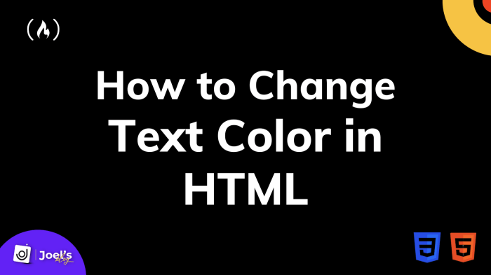 Cara Mengubah Warna Tulisan Di Html