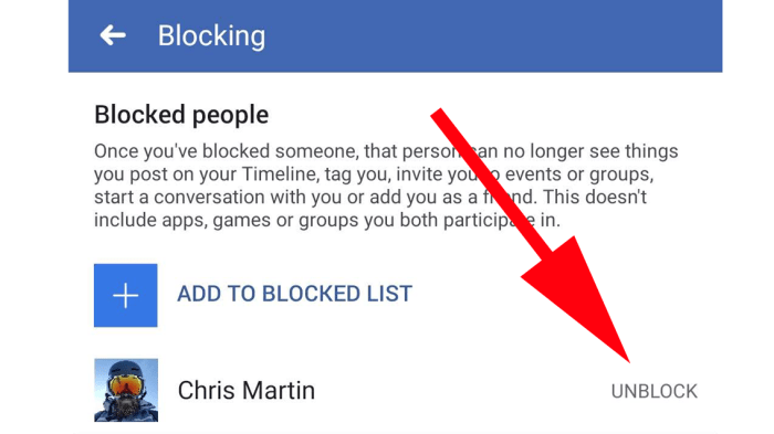 Unblock block friends